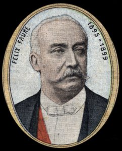 费利克斯-福尔（1841-1899）的肖像，工业家和政治家，温和的共和国主义者，他在1895至1899年期间成为共和国总统。 作者 法语学校