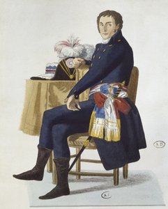 Ferdinand Guillemardet的肖像，1798年 作者 法语学校