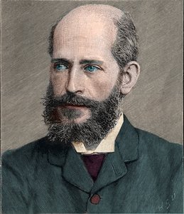 Ferdinand James Anselm Freiherr von Rothschild（1839-1898）的肖像，英国艺术收藏家。第一千八百九十八 作者 法语学校