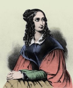 高更的祖母弗洛拉·特里斯坦（Flora Tristan）的肖像，1839年 作者 法语学校
