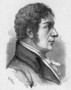 Francois (Francesco) Zambeccari (1756-1812)的肖像，法国飞行员--在 "科学专辑；杰出的学者；伟大的发现 "1896。 作者 法语学校