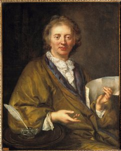 Francois Couperin (1668-1733) 的肖像，dit Couperin le Grand，法国作曲家和风琴师。 17 世纪的匿名绘画。 布面油画，90 x 73 厘米。 - Francois Couperin (1668-1733) 的肖像，被称为 Couperin the Great，法国作曲家和 作者 法语学校