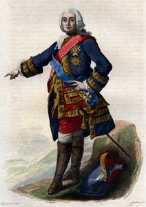 Francois de Chevert（1695-1769）的肖像，法国将军。 作者 法语学校
