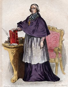 Francois de Pons de Salignac de La Mothe Fenelon（1651-1715）的肖像，法国大主教，神学家，诗人和作家。 作者 法语学校
