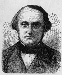 François-Clément Sauvage (1812 - 1872)的肖像，法国工程师和管理人员--载于《科学专辑；杰出的科学家；伟大的发现》1896。 作者 法语学校