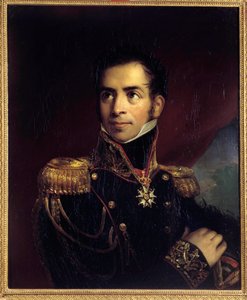 古尔高男爵将军的肖像（1783-1852）匿名绘画。 19 世纪。 艾克斯岛，拿破仑博物馆 作者 法语学校