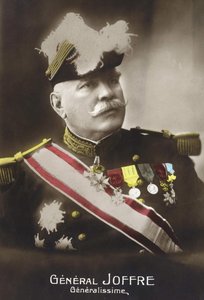 约瑟夫-若弗尔将军（1852 - 1931）的肖像。 作者 法语学校
