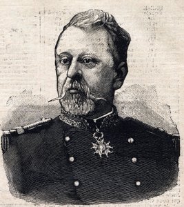 圣马尔斯（Saint Mars）的普瓦卢埃将军肖像（1832-1897）。 作者 法语学校
