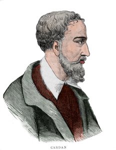 杰罗拉莫-卡达诺（Girolamo Cardano, Hieronymus Cardanus or Jerome Cardan）的肖像 作者 法语学校