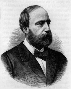 亨利-查尔斯-费迪南-玛丽-迪厄多纳-阿尔图瓦（1820-1883）的肖像，波尔多公爵，尚博尔伯爵，被称为亨利五世，假装登上法国王位。雕版画取自亨利-马丁的《法国民众史》。19世纪。 作者 法语学校