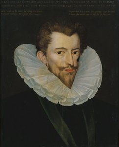 Lorraine，Guise公爵的Henri I（1549-88）的肖像，被称为The Balafre（面板上的蛋彩画）