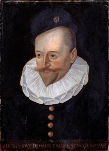 Portrait of Henri I Duke of Montmorency, Connetable of France (1534-1614) Painting of the French School of the 16th century. Dim. 0.31 x 0.22 m. Versailles, Castles of Versailles and Trianon 作者 法语学校