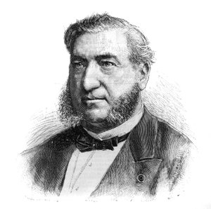 亨利-勒格朗-杜索尔（1830-1886）的肖像，法国精神病学家。Le Monde Illustré "中的雕刻。 作者 法语学校