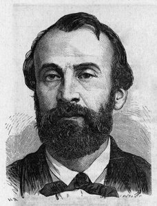 亨利-吉法尔（1825 - 1882）的肖像，法国工程师 - 在 "科学专辑；杰出的科学家；伟大的发现 "1896年。 作者 法语学校