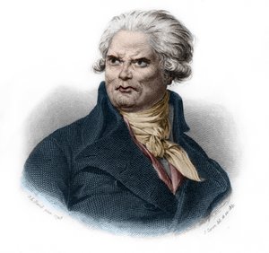 米拉波伯爵霍诺尔-加布里埃尔（Honore-Gabriel）-里奎蒂（1749-1791）的肖像，法国政治家和革命家。载于路易-德-科梅宁-蒂蒙的《LIBRE DES SPORERS》。1842.私人收藏。 作者 法语学校