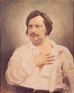 在银版照相后的Honore de Balzac（1799-1850）的肖像