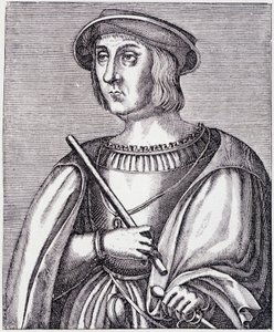 Jacques II de Chabannes（La Palice）（1470-1525 年）肖像雕刻，选自 Paul Lacroix 所著《路易十二与布列塔尼的安妮》，Georges Hurtrel 编辑 作者 法语学校