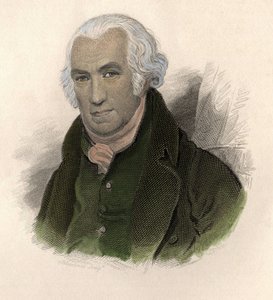 James Watt (1736-1819) 的肖像，苏格兰工程师和机械师。 在““有用的人像”中 作者 法语学校
