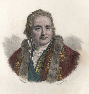 尚特卢伯爵让-安托万（Jean - Antoine）-夏普塔尔（1756-1832）的画像，法国化学家和政治家。在 "有用之人的画像 "中 作者 法语学校