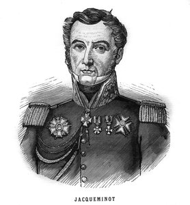 让-弗朗索瓦-雅克米诺的肖像，哈姆子爵（1787-1865），法国将军和政治家。雕刻在 "Les Illustrations De L