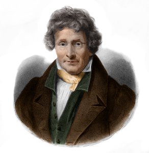 Jean Francois Le Breton（1762-1838）画家和物理学家的肖像。 作者 法语学校