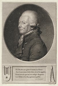 Jean Georges Noverre（1727-1810）的肖像由B. Roger雕刻 作者 法语学校