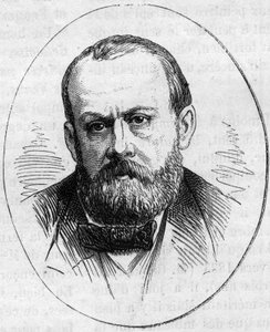 让-约瑟夫-佩罗（1819/1821-1876）的画像，法国雕塑家。1874年5月2日在《世界画报》第890期上的版画。 作者 法语学校
