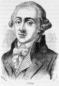 法国政治家让-兰伯特（Jean-Lambert）-塔利安的画像（1767-1820）--载于亨利-马丁的《法国历史》。 作者 法语学校