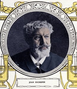 Jean Richepin (1849-1926) 的肖像，法国作家。 作者 法语学校