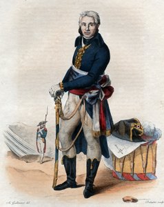 Jean Victor Moreau（1763-1813）的肖像，法国将军。 作者 法语学校