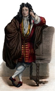 Jean de La Bruyere（Labruyere）（1645-1696）的肖像，法国散文家和道德家。 作者 法语学校