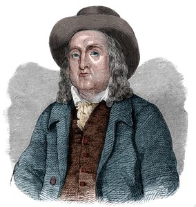 Jeremy Bentham（1748-1832）的肖像，英国哲学家，经济学家和理论法学家。 作者 法语学校