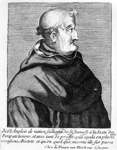 John Duns Scotus的肖像（c.1265-c.1308） 作者 法语学校