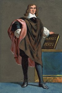 英国诗人和散文家约翰弥尔顿的肖像（1608 - 1674） 作者 法语学校