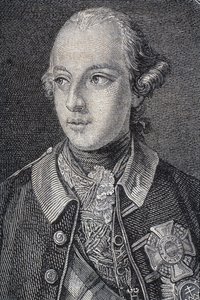 约瑟夫二世（1741-90）1764年德国国王和1765年神圣罗马帝国皇帝的肖像 作者 法语学校