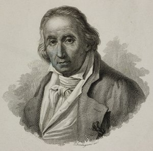 约瑟夫·玛丽·查尔斯 (Joseph Marie Charles)，又名提花 (1752-1834)，法国织布工和提花织机发明者的肖像，由瓜达尼尼雕刻 作者 法语学校