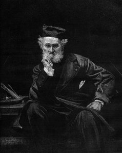 Leon Cogniet（1794-1880）的肖像，法国画家。雕刻在1880年12月4日的《世界画报》第1236期上。 作者 法语学校