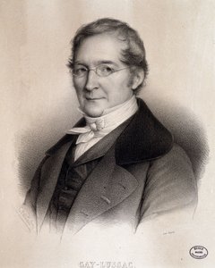 法国化学家和物理学家路易-约瑟夫-盖-吕萨克（Louis-Joseph Gay-Lussac）（1778 - 1850 年）的肖像。19 世纪的雕刻作品。巴黎综合理工学院图书馆 作者 法语学校