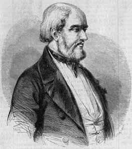 Louis Garneray（1783-1857）的肖像，法国水手、画家和海洋历史学家。10月10日《世界画报》第26期上的版画。 作者 法语学校
