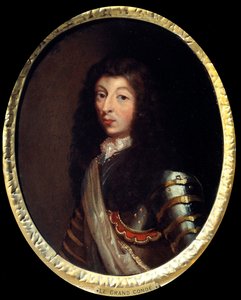 路易二世波旁亲王（Bourbon-Conde）的肖像，大康德（1621-1686）17世纪法国画派的绘画。巴黎，军事博物馆 作者 法语学校