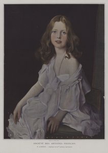 Portrait of Mademoiselle Daniela Grunelius (colour litho) 作者 法语学校