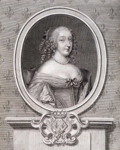 Mademoiselle de Montpensier 的肖像被称为“Grande Mademoiselle” 作者 法语学校