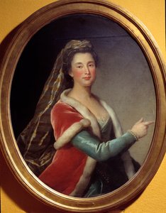 Marie Desmares La Champmesle（1642-1698）扮演Roxane的女演员的肖像。匿名画作 作者 法语学校