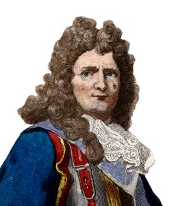Marquis de Vauban（1633-1707），法国元帅的肖像。 作者 法语学校