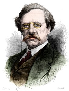 尼尔斯-阿道夫-埃里克（Eric）男爵诺登斯基（Nordenskjold）（1832-1901）的画像，瑞典自然科学家和探险家。10月25日《世界画报》第1178期上的版画 作者 法语学校