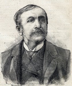 保罗-雷穆萨伯爵（1831-1897）的肖像，法国记者和作家 作者 法语学校