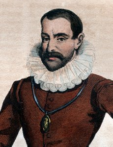 Philippe Duplessis Mornay（1549-1623）的肖像，法国新教作家Plessis Marly的领主。 作者 法语学校