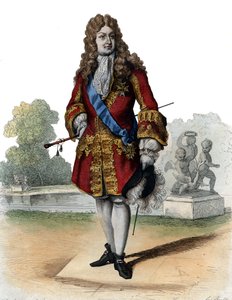 奥尔良公爵菲利普二世的肖像（1674-1723）。 作者 法语学校