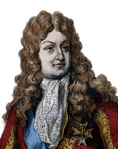 奥尔良公爵菲利普二世的肖像（1674-1723）。 作者 法语学校
