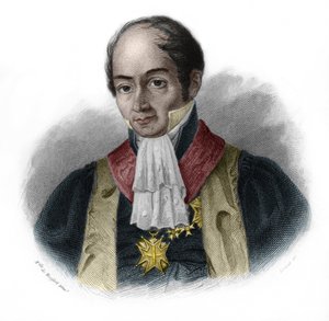 法国政治家塞雷伯爵Pierre-Francois-Hercule（皮埃尔-弗朗索瓦-赫尔克里）（1776-1824）的肖像。载于路易-德-科梅宁-蒂莫的《LIBRE DES SPEAKERS》。1842.私人收藏。 作者 法语学校